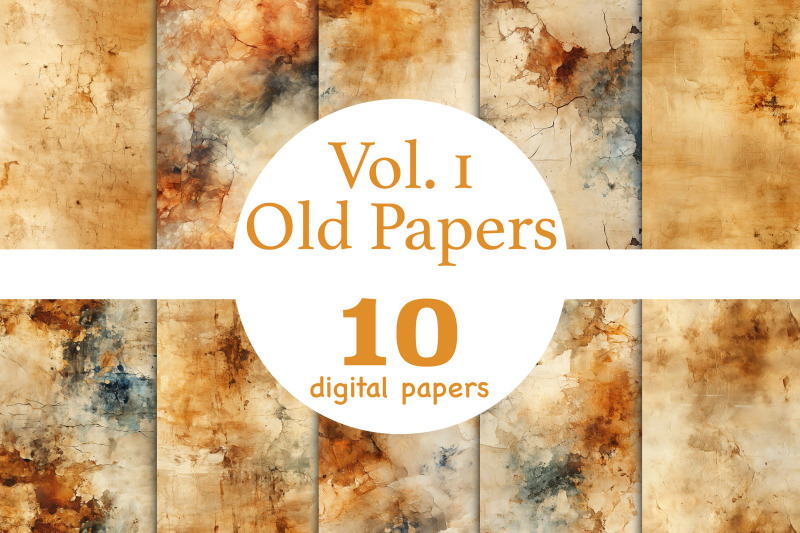 old-digital-papers-bundle-antique-pattern-background