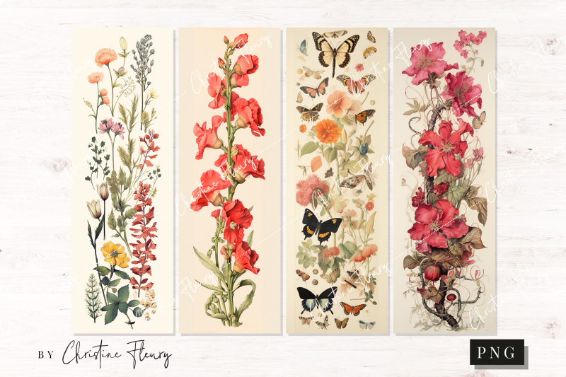vintage-botanical-printable-bookmarks
