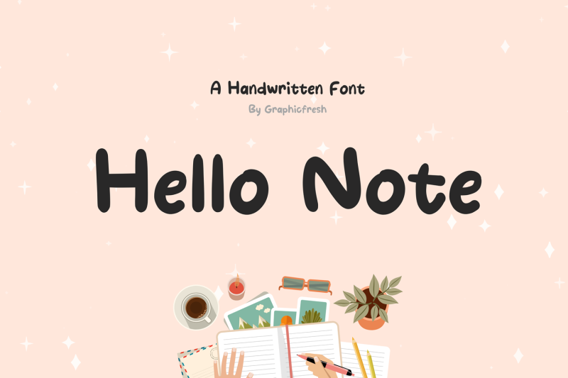 hello-note-handwritten-font
