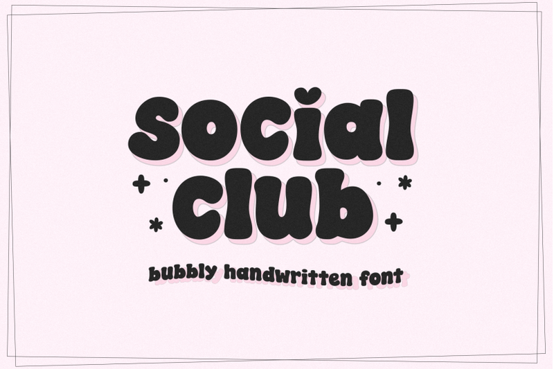 social-club-cute-bubbly-font