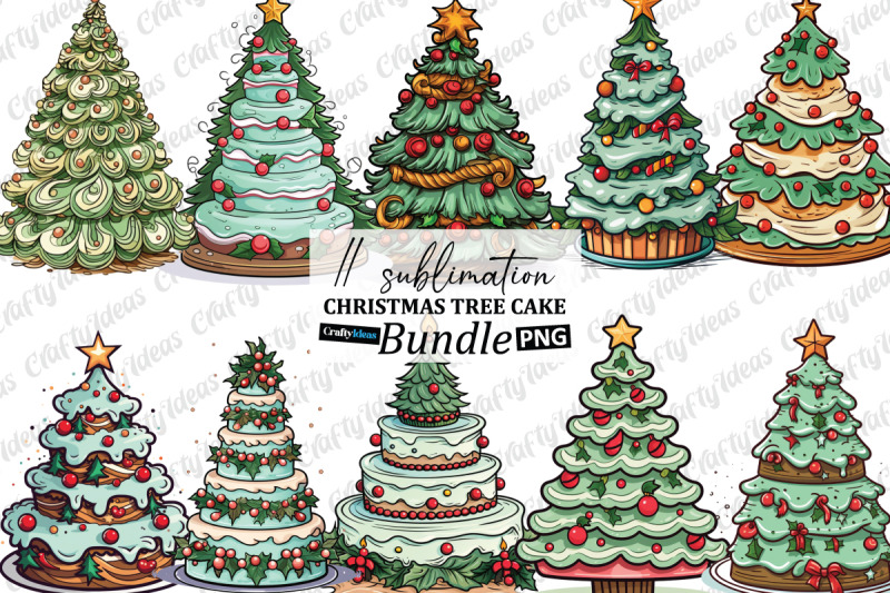 christmas-tree-cake-sublimation-bundle