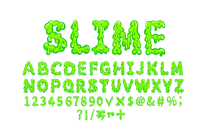 slime-vector-alphabet