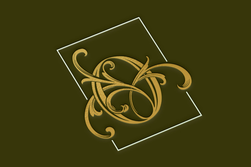 vintage-flourish-lettering-o-monogram-logo