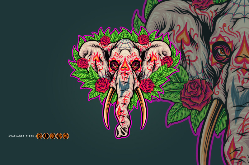 death-botanical-beauty-floral-elephant