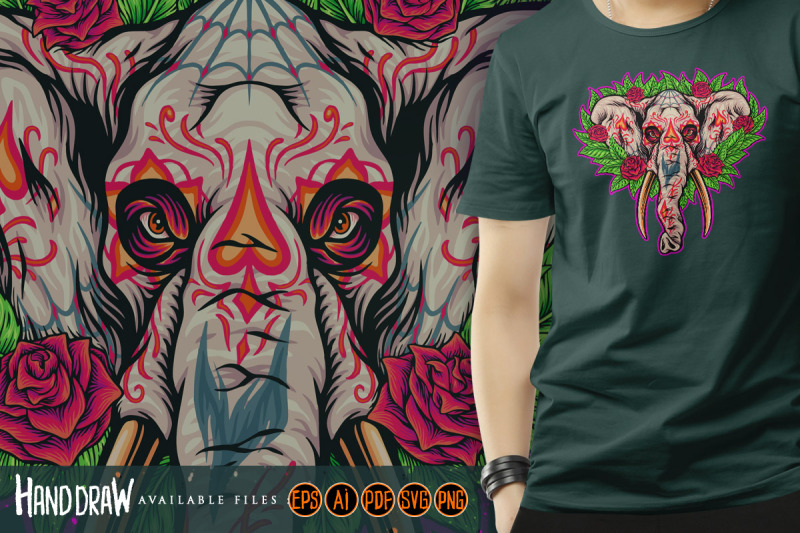 death-botanical-beauty-floral-elephant