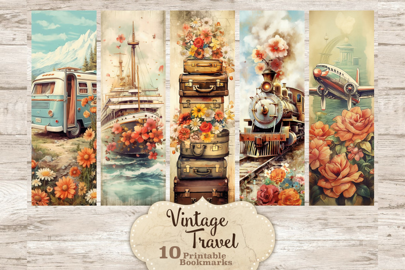 vintage-travel-bookmarks-bookmarks-printable