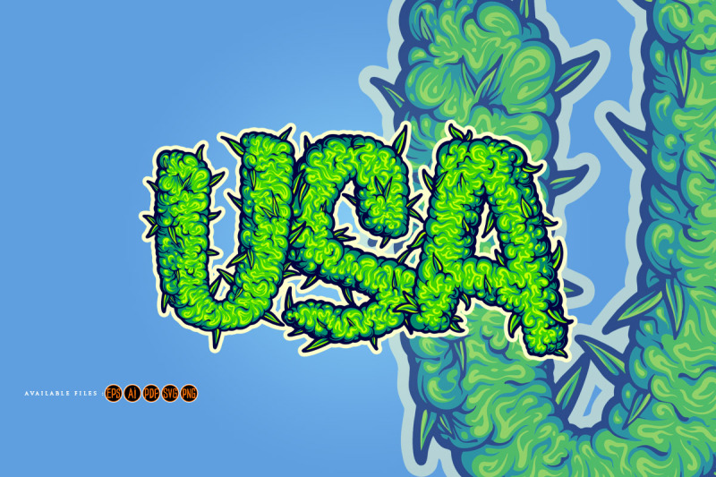 cannabis-smoke-usa-lettering