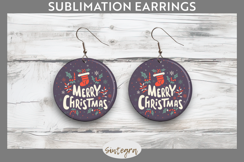 merry-christmas-round-earrings-sublimation