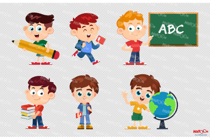 school-kids-boy-cartoon-character-clipart-set