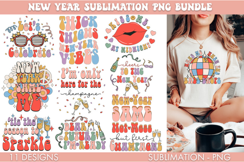 retro-new-years-sublimation-png-bundle