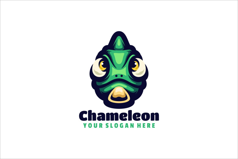 chameleon-face-vector-template-logo-design