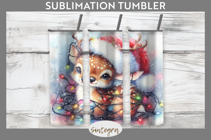 christmas-deer-entangled-in-lights-tumbler-sublimation-20-oz-skinny