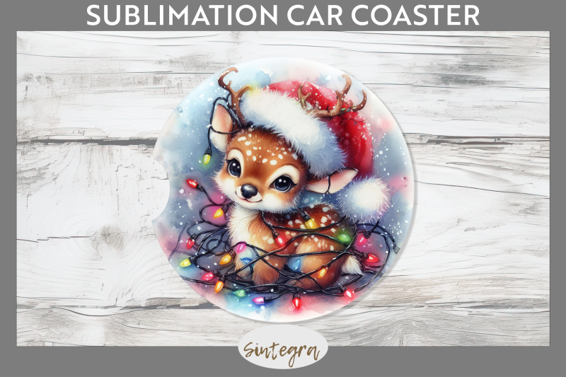 christmas-deer-entangled-in-lights-car-coaster-sublimation