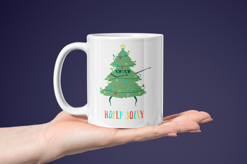 dancing-kawaii-christmas-tree-sublimation-design