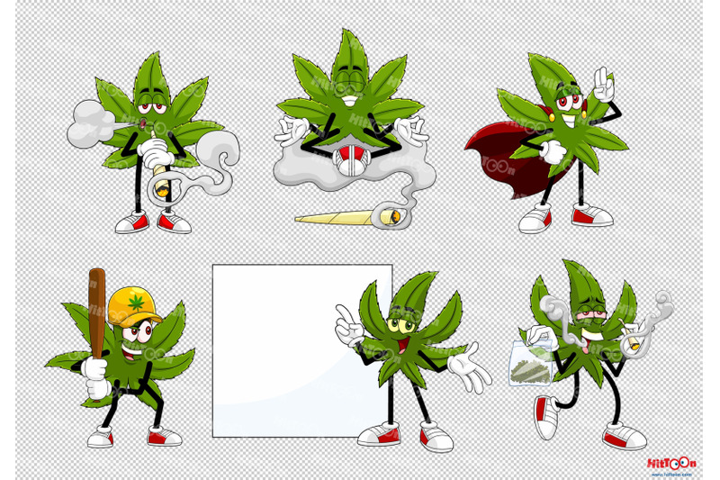 marijuana-leaf-cartoon-mascot-characters-6