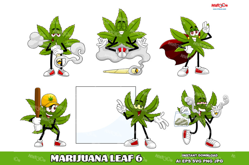 marijuana-leaf-cartoon-mascot-characters-6