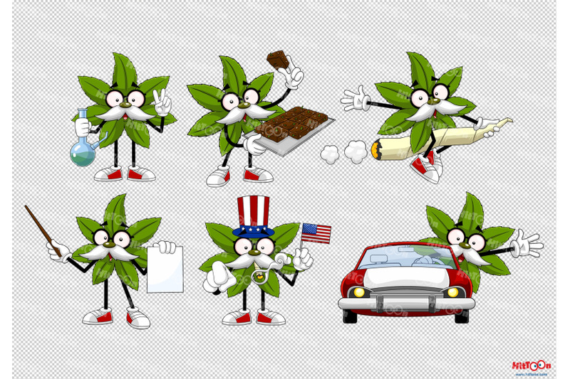 marijuana-leaf-cartoon-mascot-characters-7