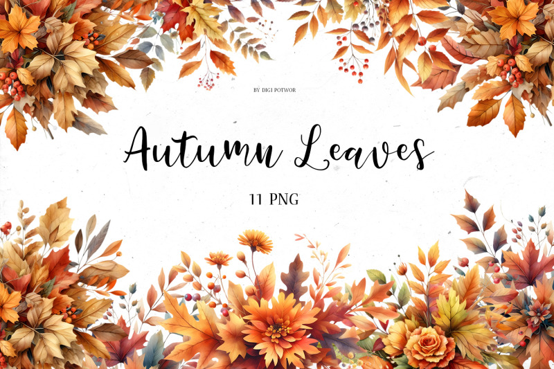 autumn-leaves-watercolor-bundle-png-cliparts