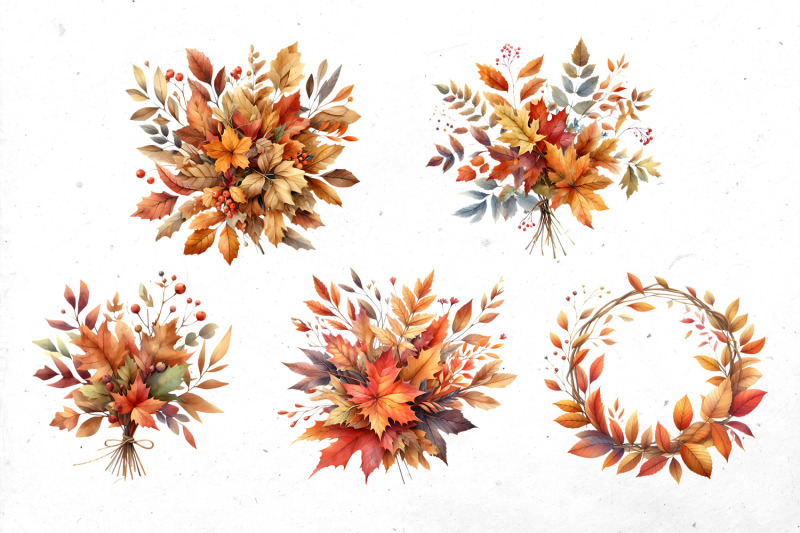 autumn-leaves-watercolor-bundle-png-cliparts