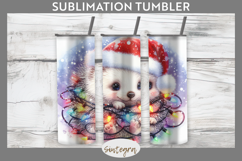 christmas-porcupine-entangled-in-lights-tumbler-sublimation-20-oz-skin