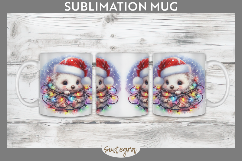 christmas-porcupine-entangled-in-lights-mug-wrap-sublimation
