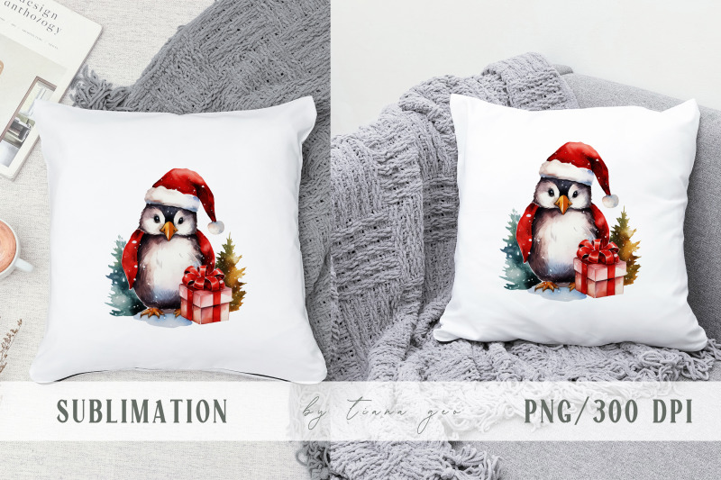 cute-watercolor-christmas-penguin-clipart-1-png-file