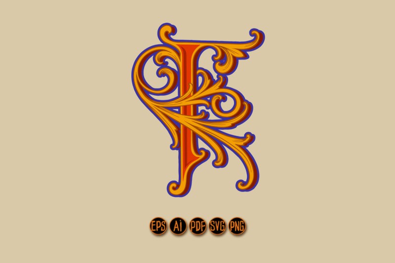 majestic-flourish-letter-f-monogram-logo