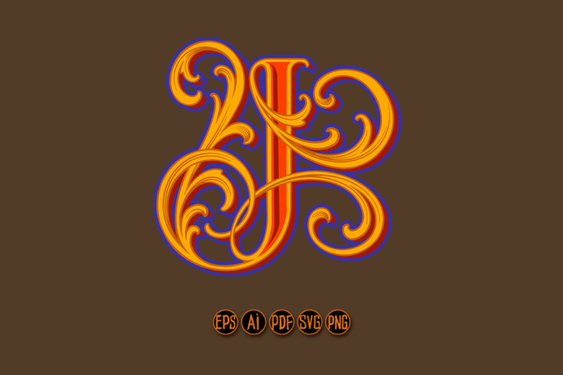 antique-elegant-letter-j-monogram-logo
