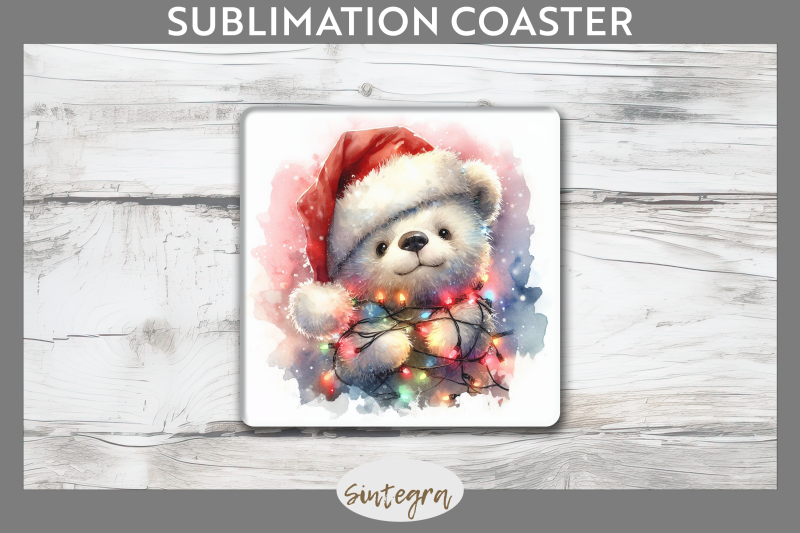 christmas-bear-entangled-in-lights-square-coaster-sublimation