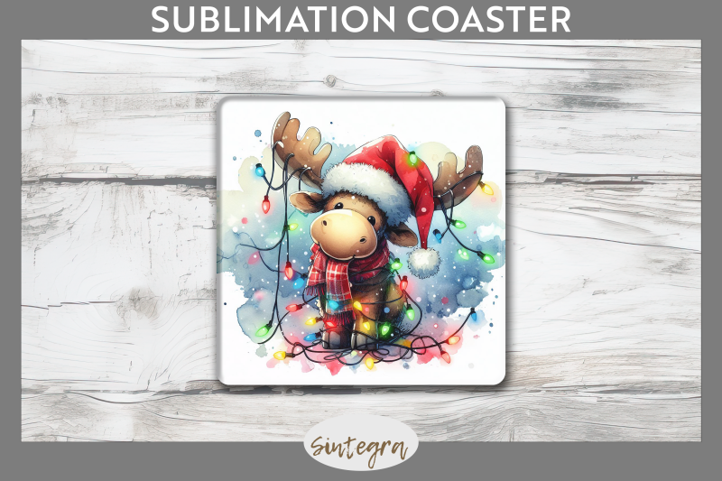 christmas-moose-entangled-in-lights-square-coaster-sublimation