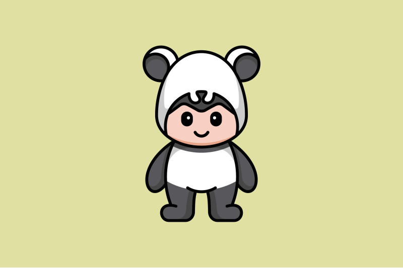 cute-baby-panda-costume-vector-template-logo-design