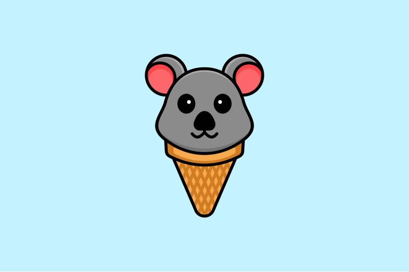 cute-bear-ice-cream-cone-vector-template-logo-design