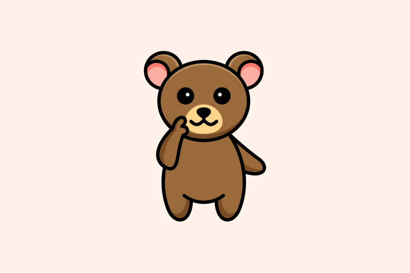 cute-bear-vector-template-logo-design