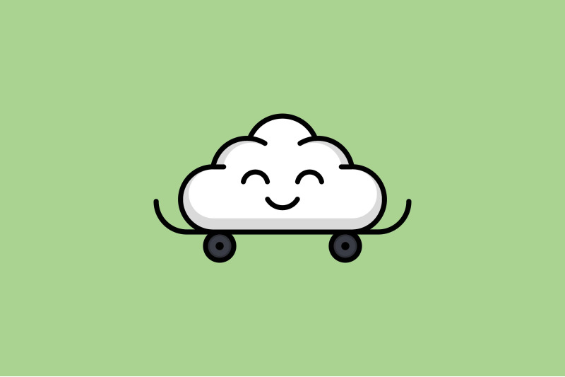 cute-cloud-on-skateboard-vector-template-logo-design