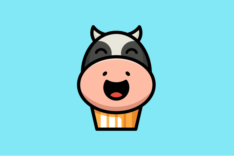 cute-cow-face-vector-template-logo-design