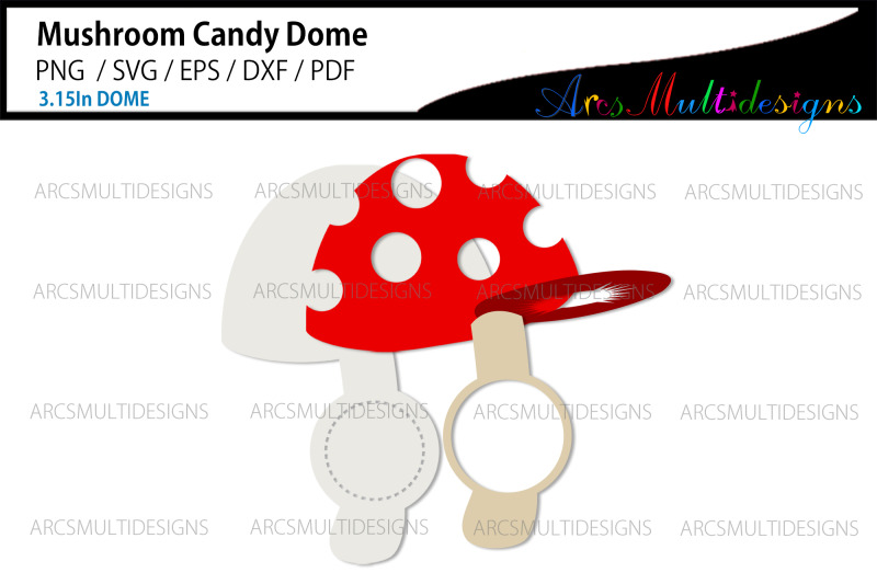 mushroom-candy-dome-holder