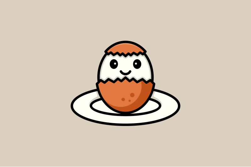 cute-face-eggshell-vector-template-logo-design