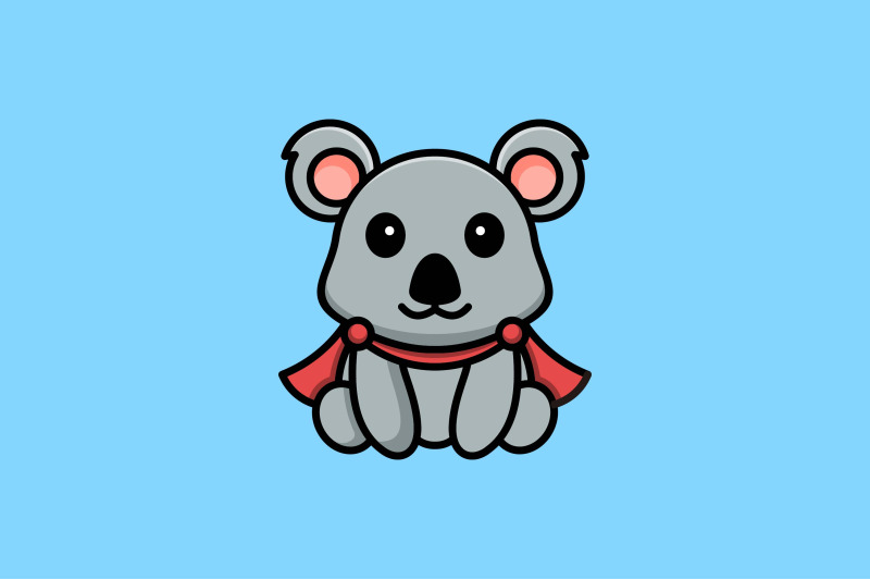 cute-koala-hero-vector-template-logo-design