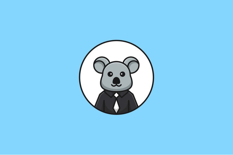 cute-koala-in-suit-vector-template-logo-design