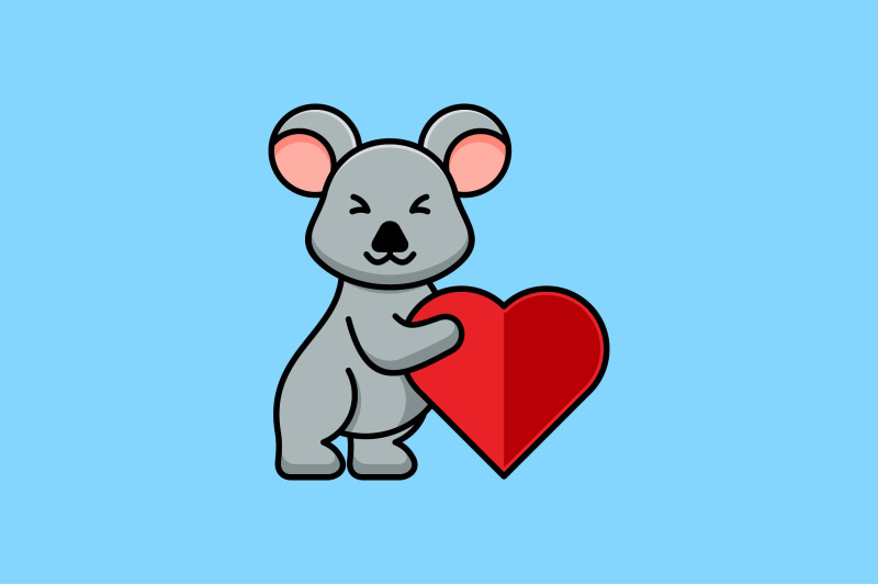 cute-love-koala-vector-template-logo-design