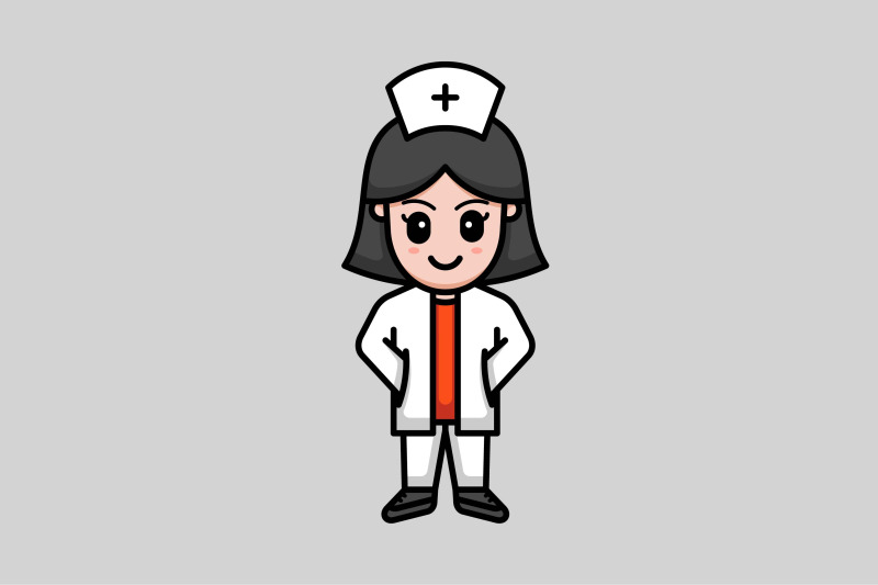 cute-nurse-vector-template-logo-design