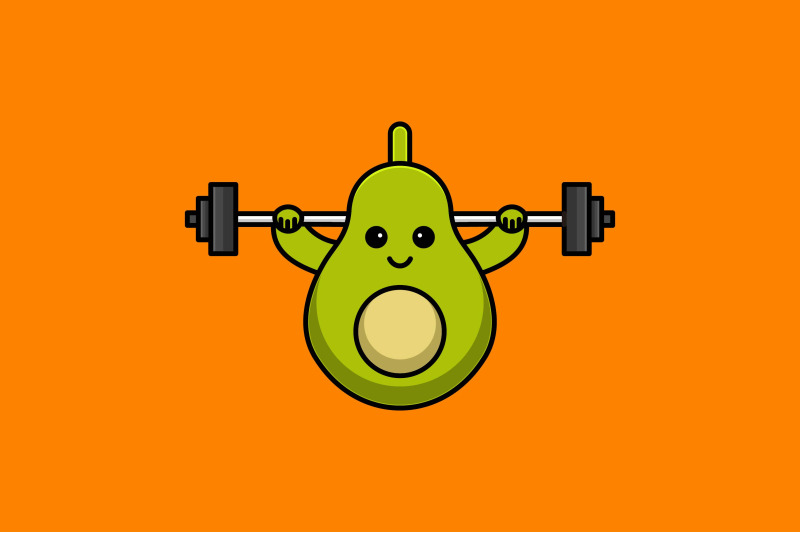 cute-pear-gym-vector-template-logo-design