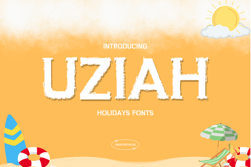 uziah-holidays-font