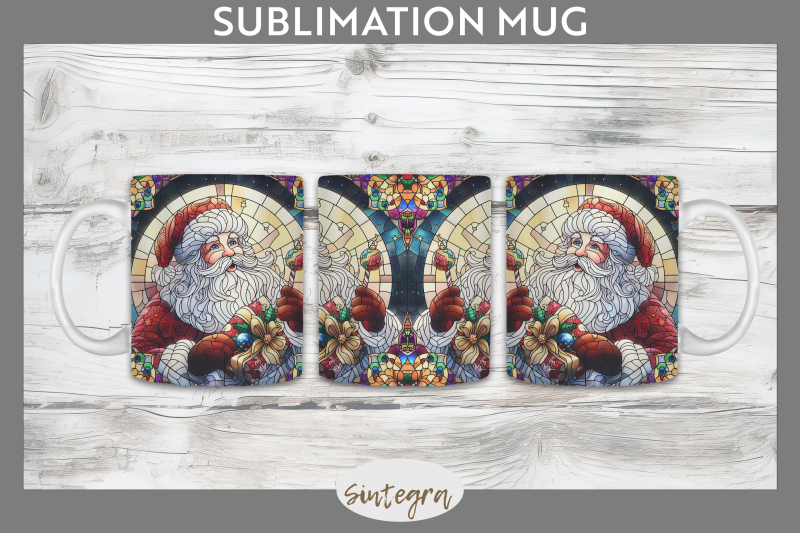 stained-glass-santa-claus-mug-wrap-sublimation