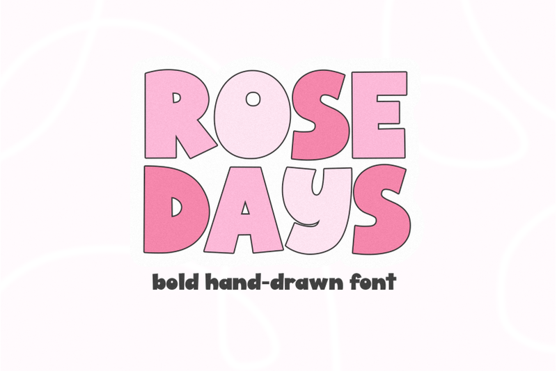 rose-days-cute-bold-font