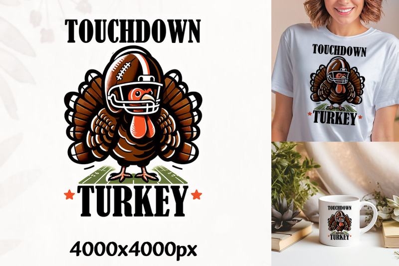 turkey-with-a-touchdown-cheer