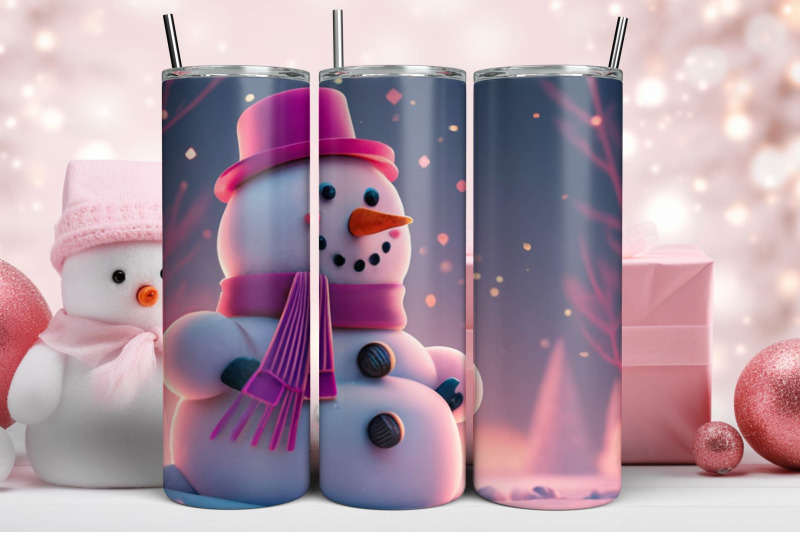 3d-blue-christmas-tumbler-wrap