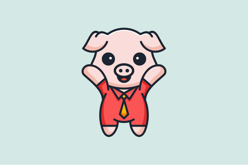 cute-pig-in-suit-vector-template-logo-design