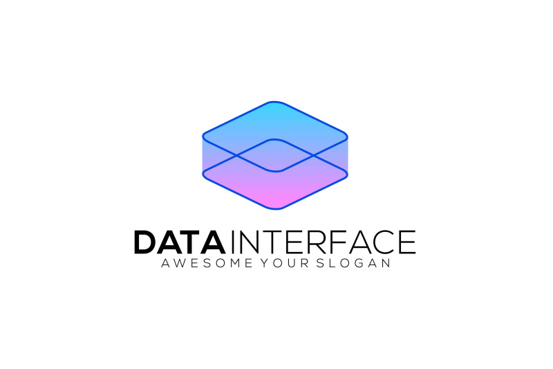 data-interface-box-vector-template-logo-design