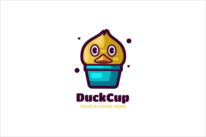 duck-ice-cream-cup-vector-template-logo-design